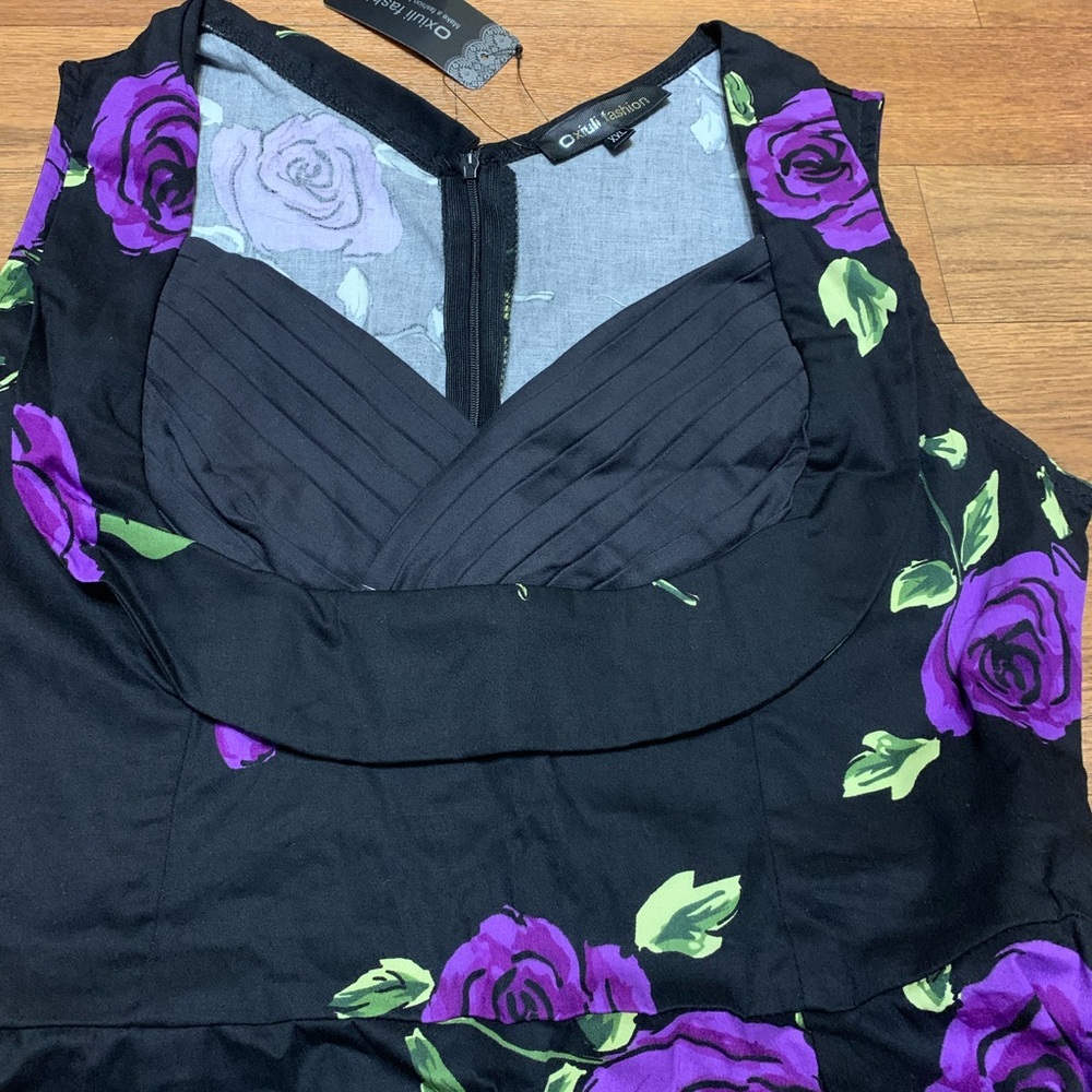 Women’s Oxiuli Black and Purple dress size xxl new with tags - Picture 15 of 15